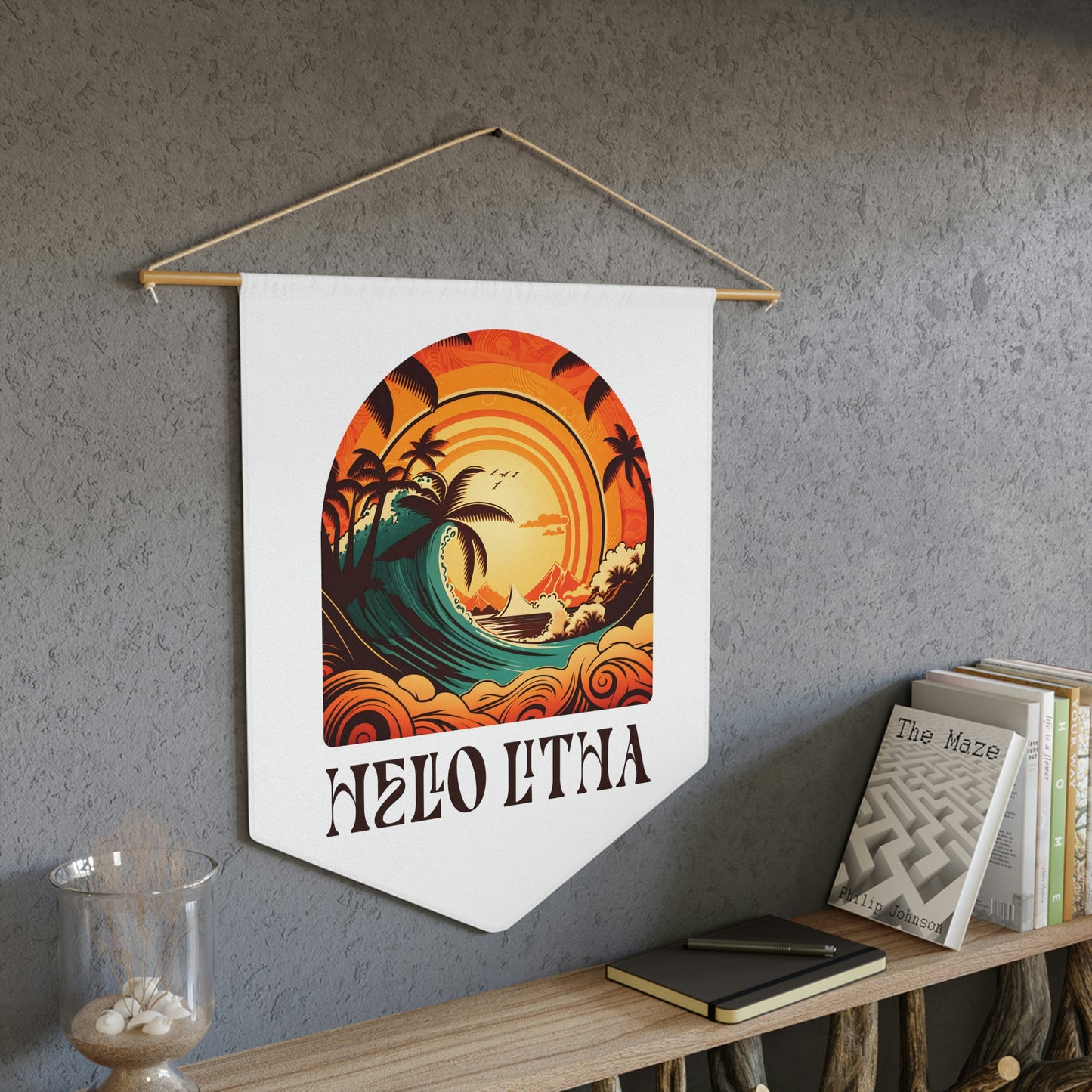 Hello Litha Tropical Midsummer Pennant