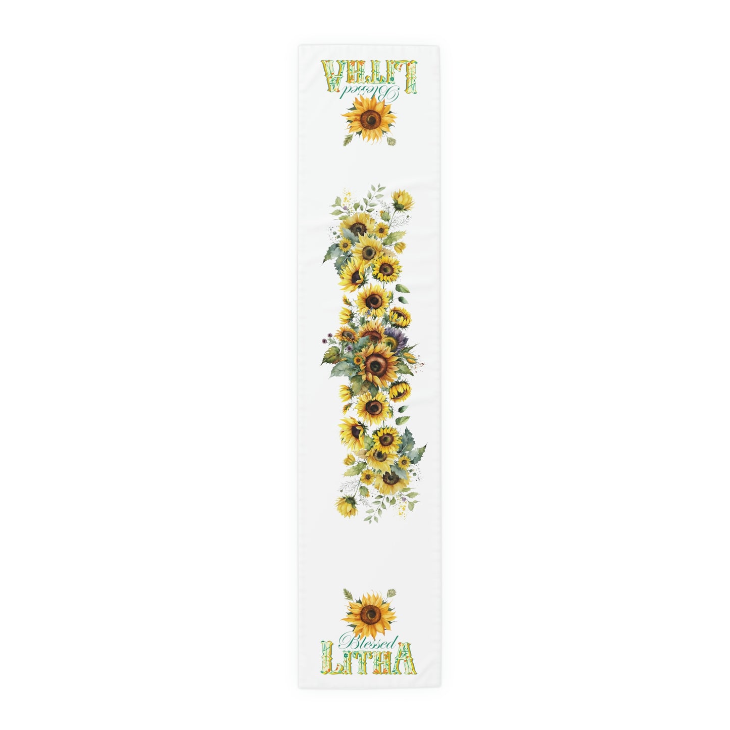 Blessed Litha Midsummer Sabbat Table Runner (Cotton, Poly)