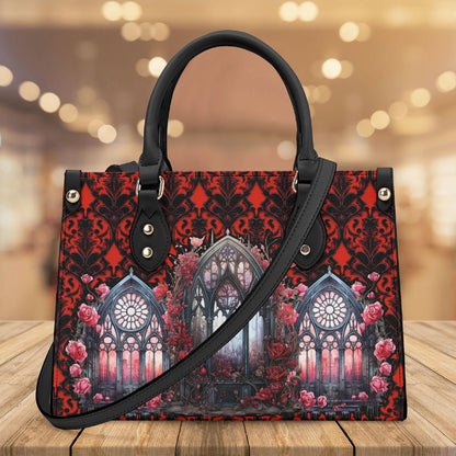 Red Cathedral Luxury PU Handbag