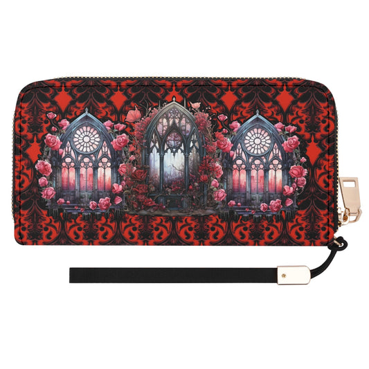 Red Cathedral Clutch Wallet