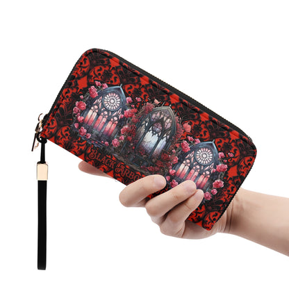 Red Cathedral Clutch Wallet