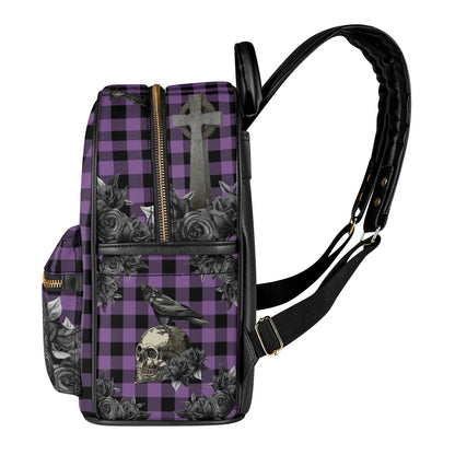 Cemetery Picnic Mini Backpack in Purple Mist