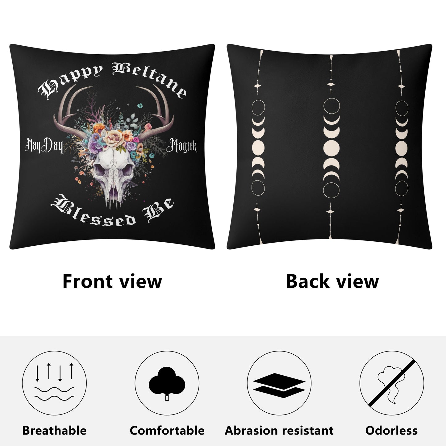 Gothic Beltane Double-Sided Pillow Case (1 pc)