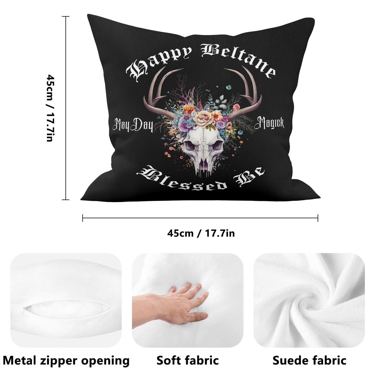 Gothic Beltane Double-Sided Pillow Case (1 pc)