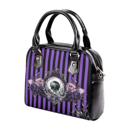 Purple Noir Shoulder Handbag