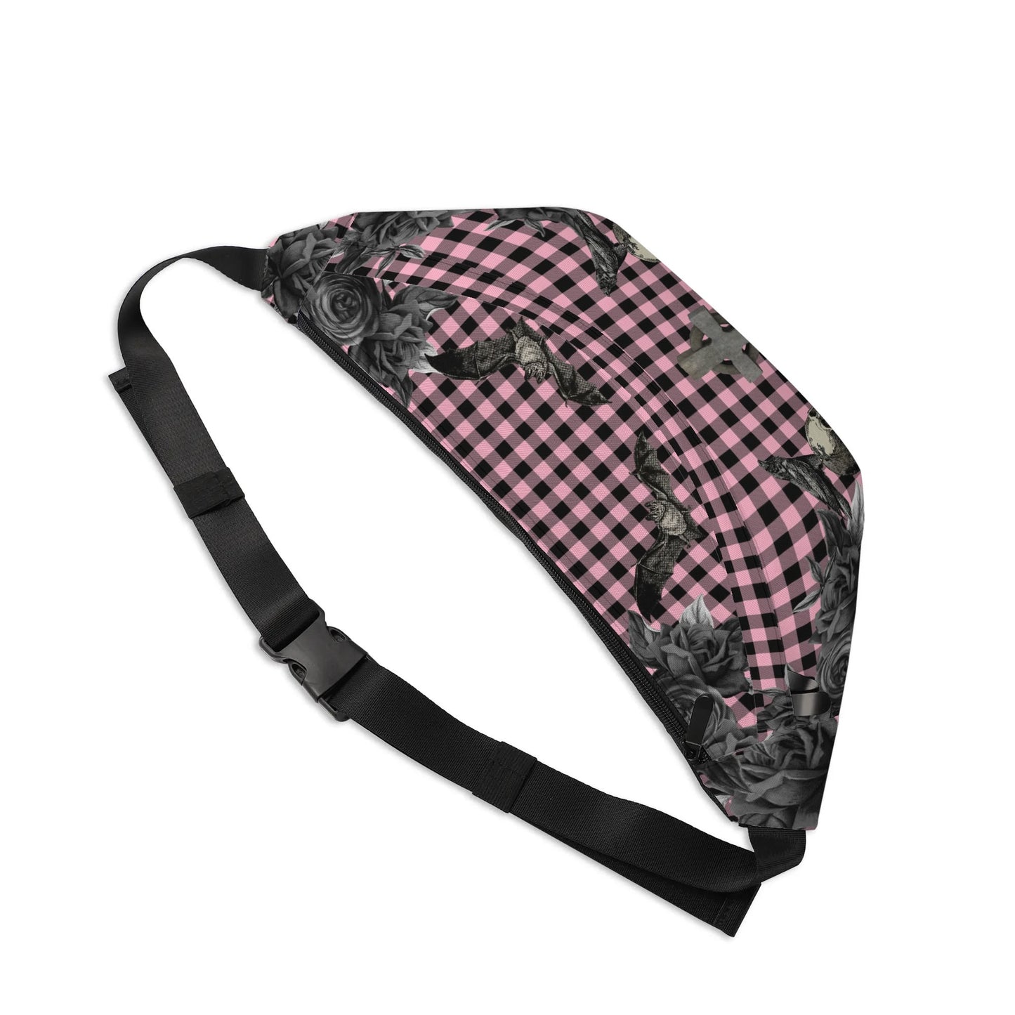 Large Cemetery Picnic Waist Pack in Ghoulish Pink