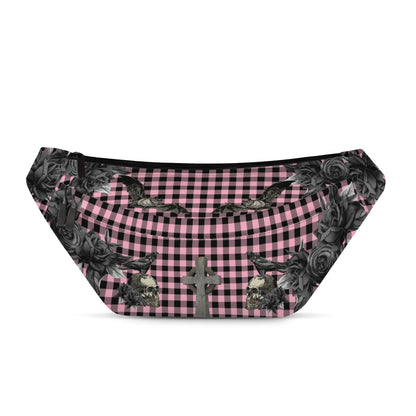 Large Cemetery Picnic Waist Pack in Ghoulish Pink