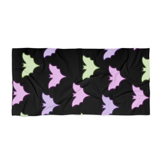 Radioactive Bats Beach Towel