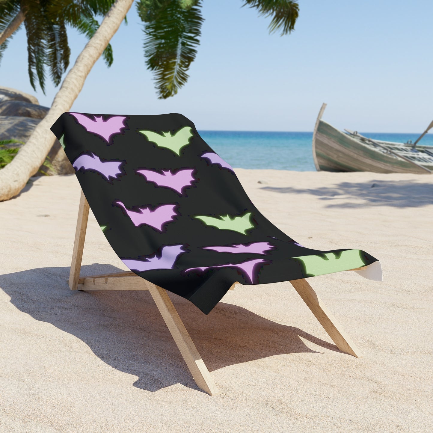 Radioactive Bats Beach Towel