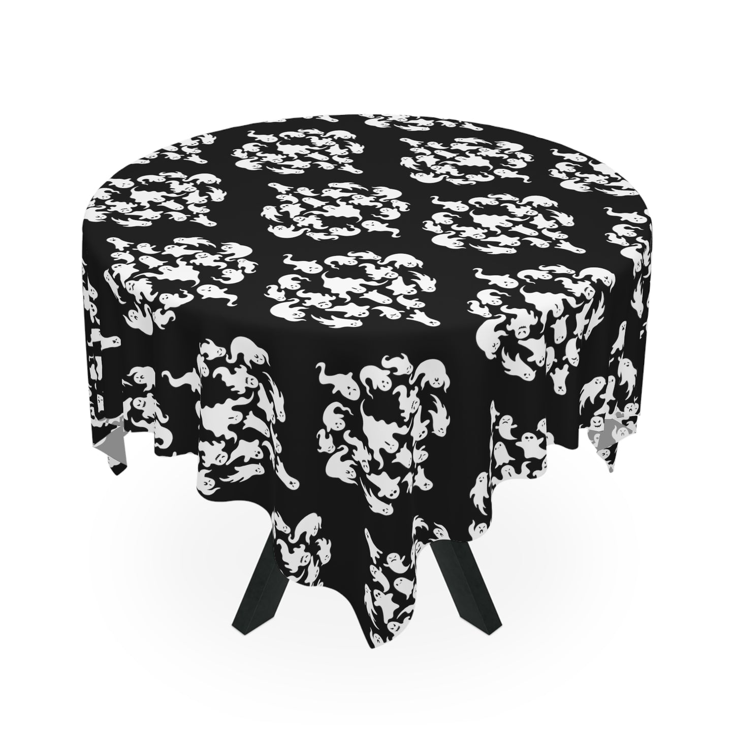 Ghostly Damask Tablecloth