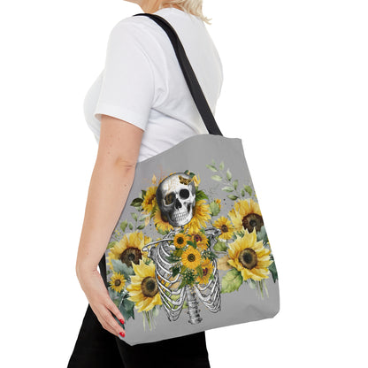 Summer Bones Tote Bag in Grey