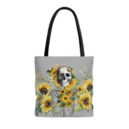 Summer Bones Tote Bag in Grey