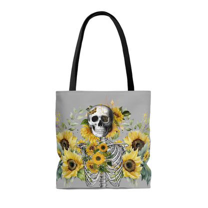 Summer Bones Tote Bag in Grey