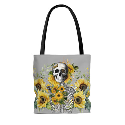 Summer Bones Tote Bag in Grey